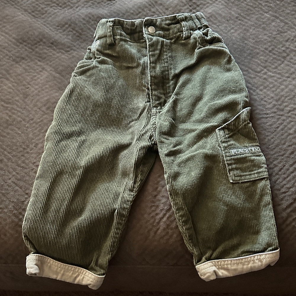 The Children's Place Olive Corduroy Cargo Pants
